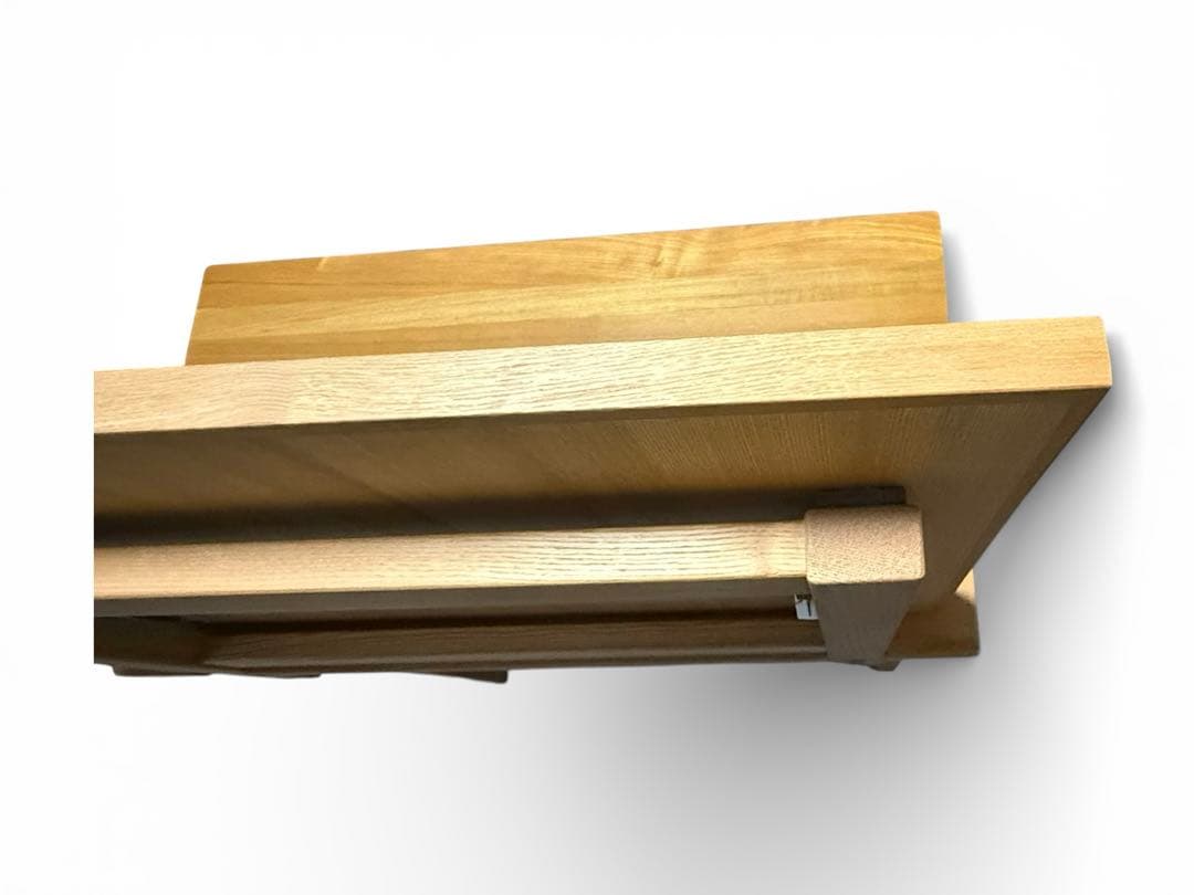 【無印良品】ドレッサーテーブル 天然木タモ材 鏡付き シンプルデザイン