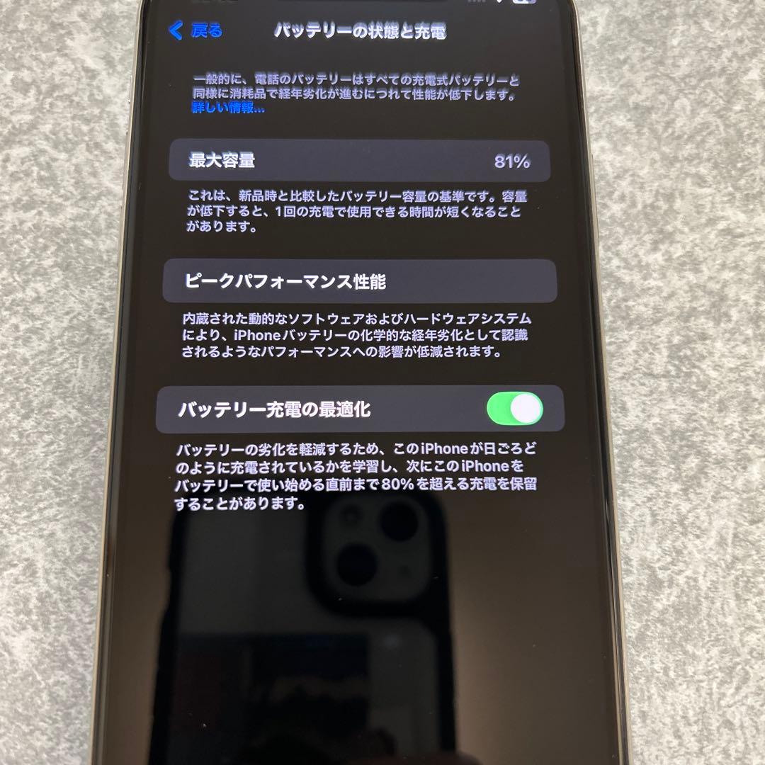 Apple iPhone 11 Pro Max 256GB バッテリー81%