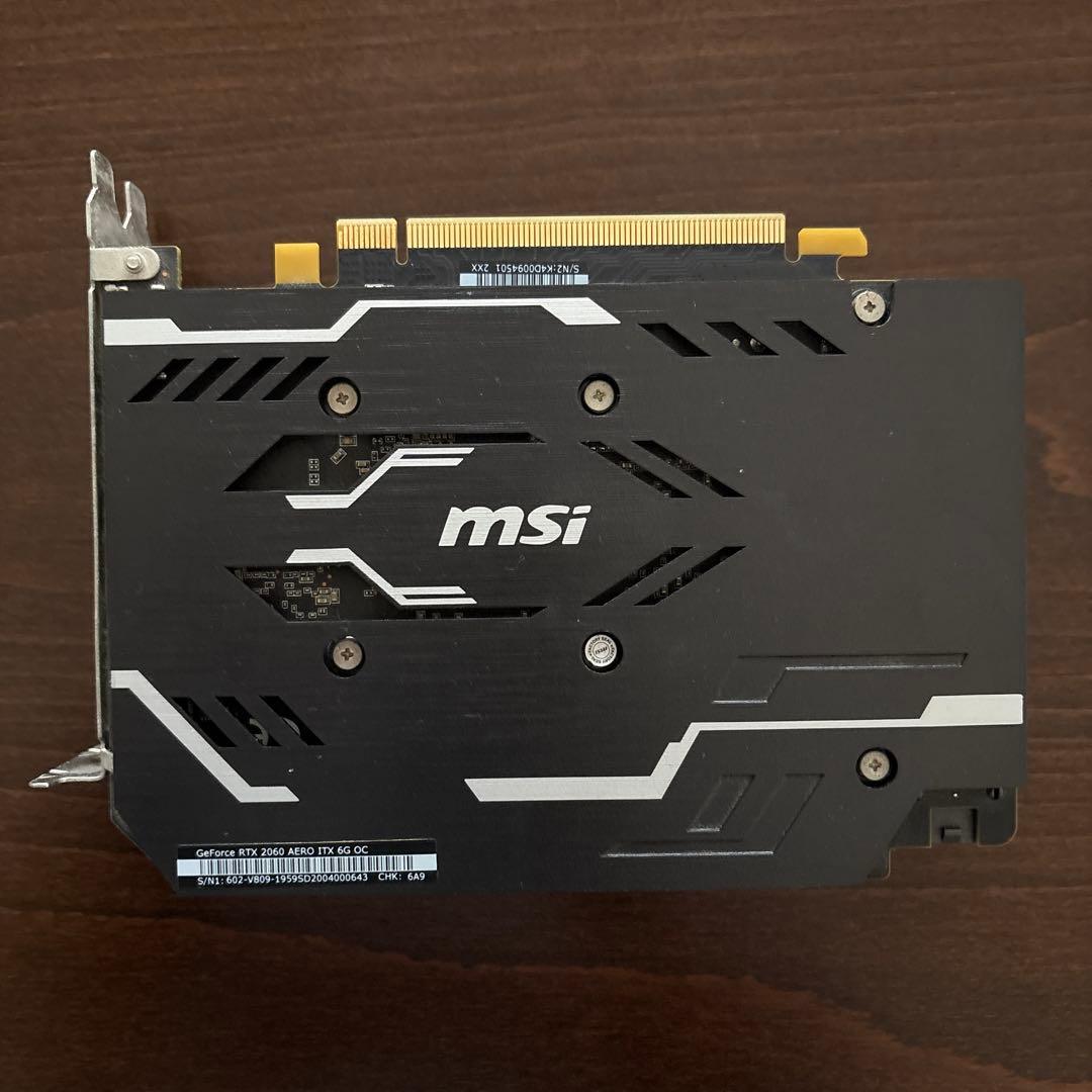 【ジャンク】MSI GeForce RTX2060 AERO ITX 6G OC