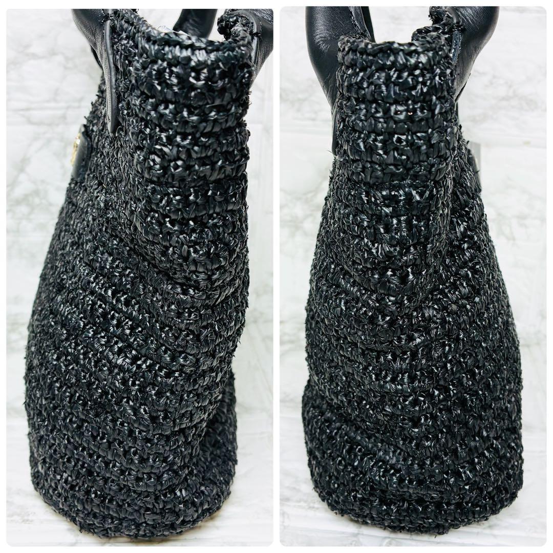 ★ 新品　ヘレンカミンスキー　カシアミニ　ラフィア　レザー　かごバッグ　2way