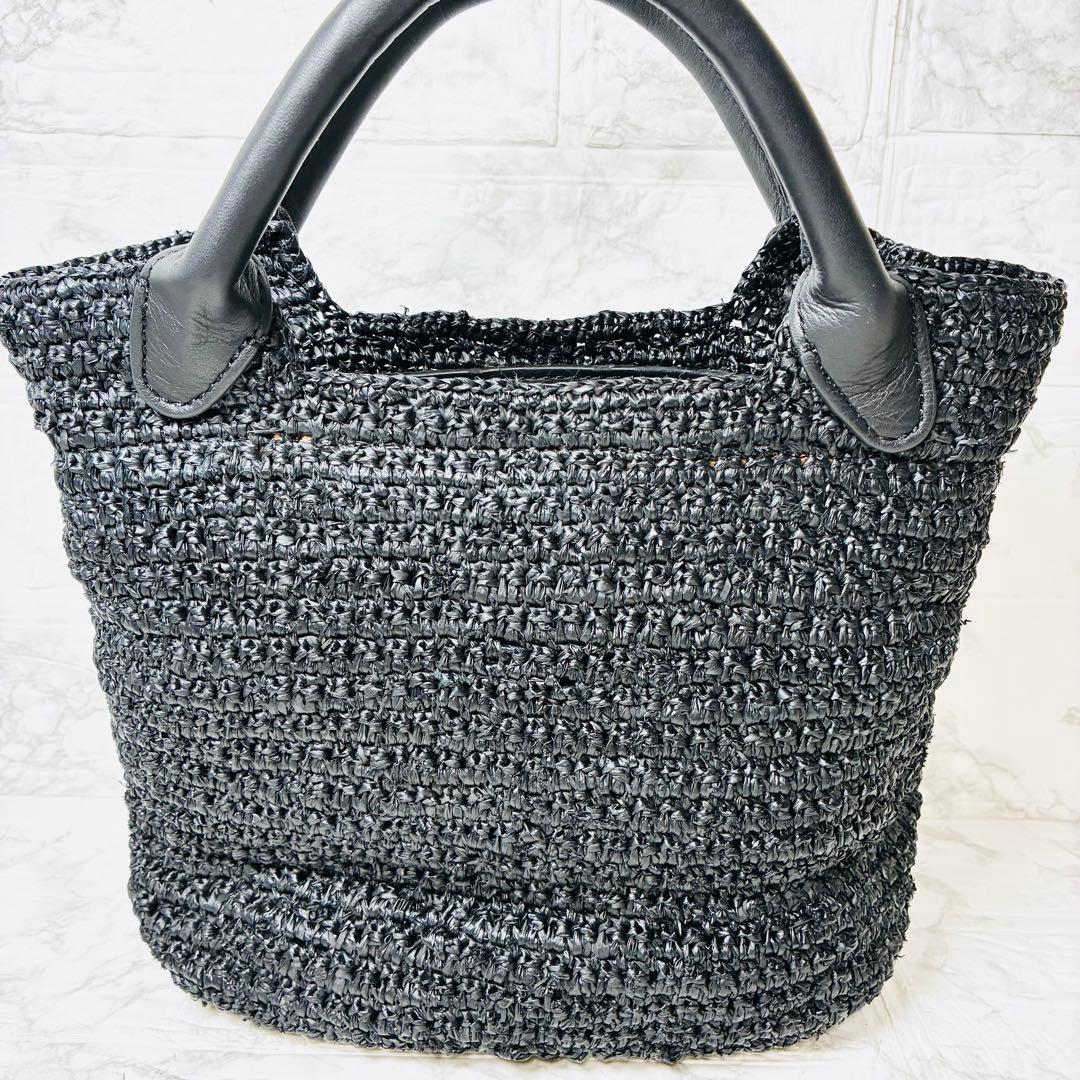 ★ 新品　ヘレンカミンスキー　カシアミニ　ラフィア　レザー　かごバッグ　2way