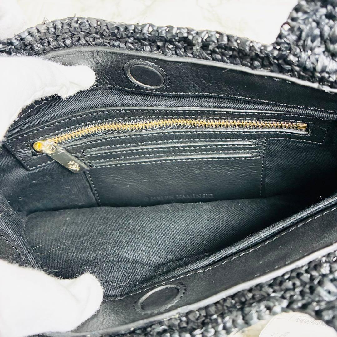 ★ 新品　ヘレンカミンスキー　カシアミニ　ラフィア　レザー　かごバッグ　2way