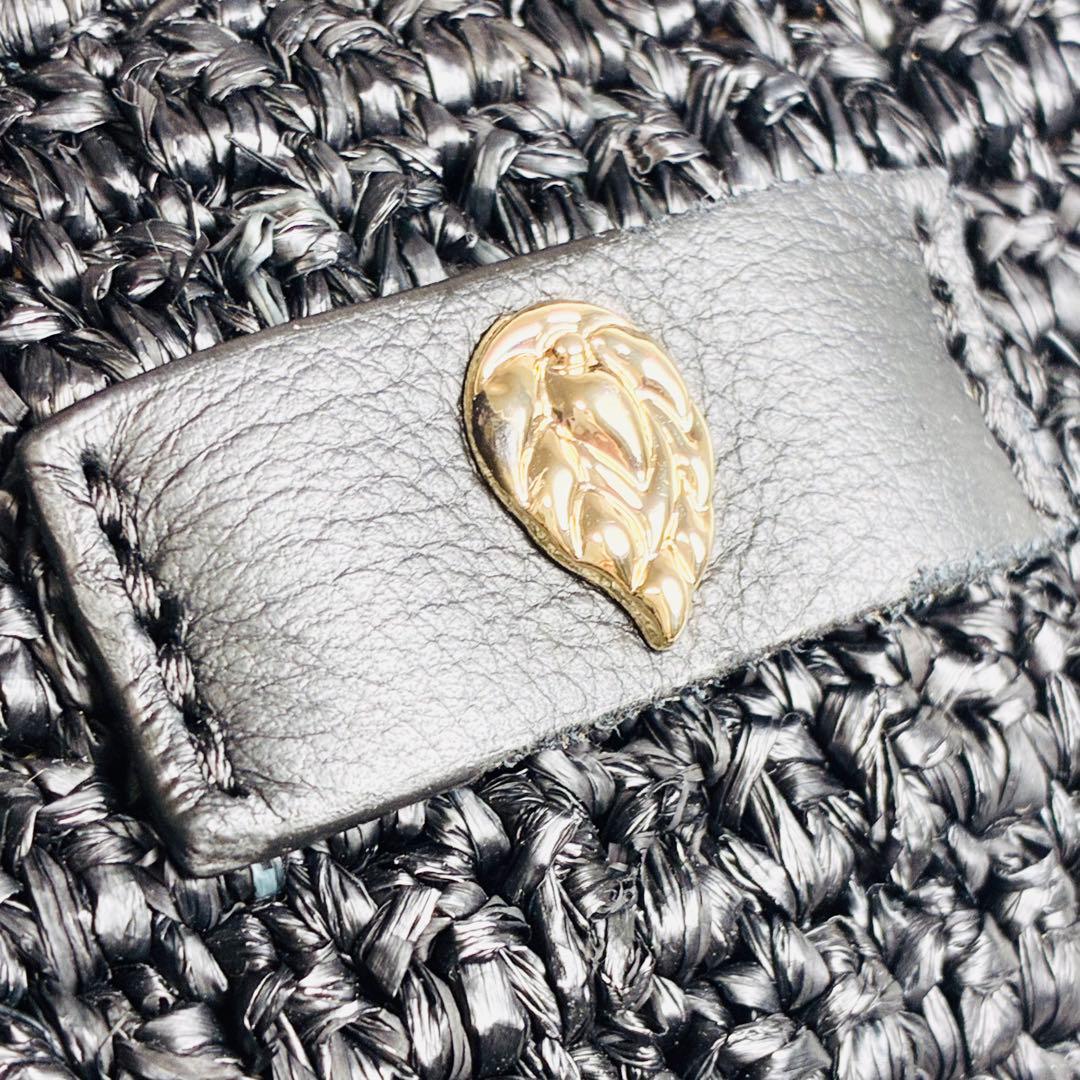 ★ 新品　ヘレンカミンスキー　カシアミニ　ラフィア　レザー　かごバッグ　2way