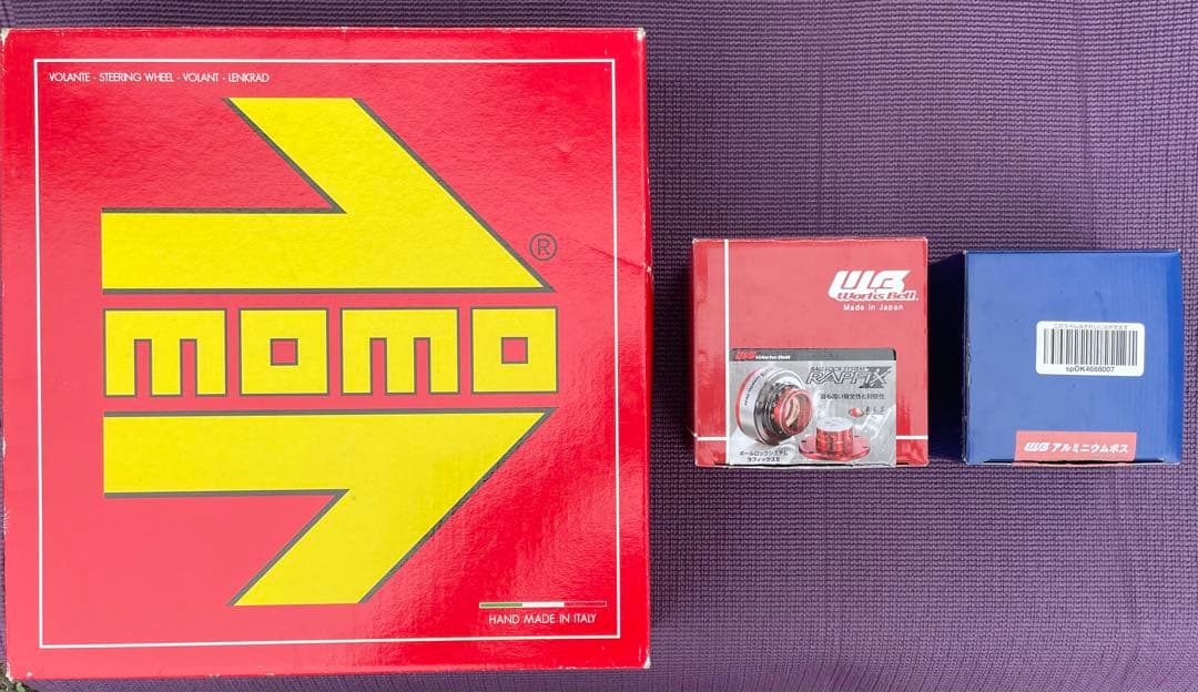 MOMOステアリング ワークベルラフィックス2 ショートボス540S セット