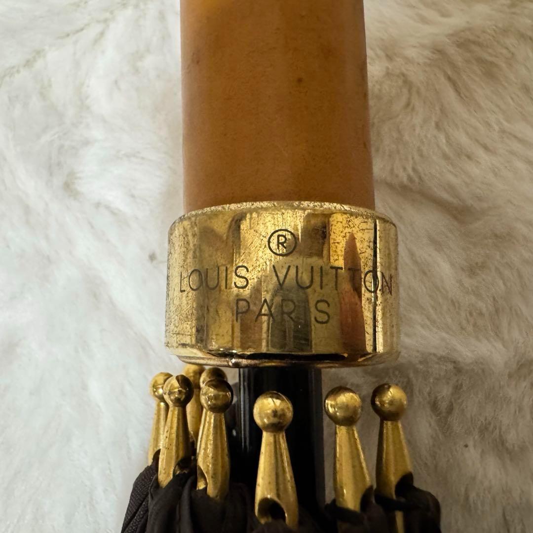 美品 ルイヴィトン LOUIS VUITTON 長傘 モノグラム 茶色