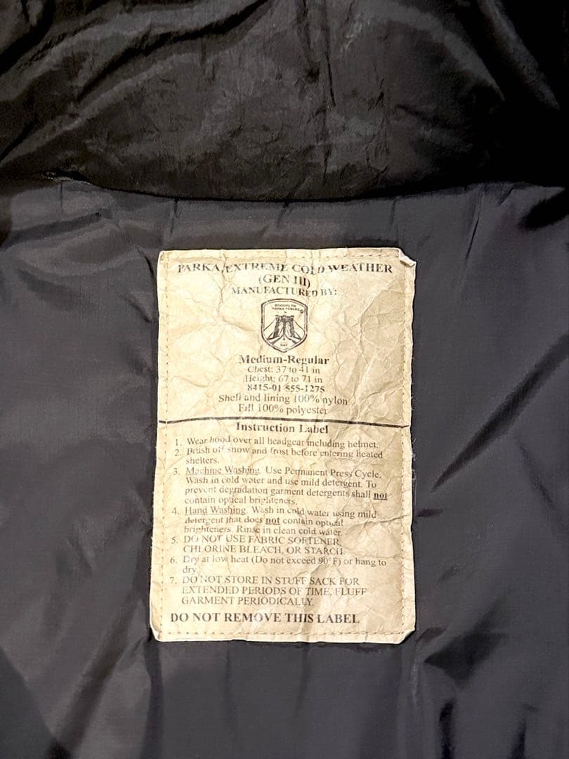 ジャケット・アウター BAF ECWCS LEVEL7 HIGH LOFTPARKA M