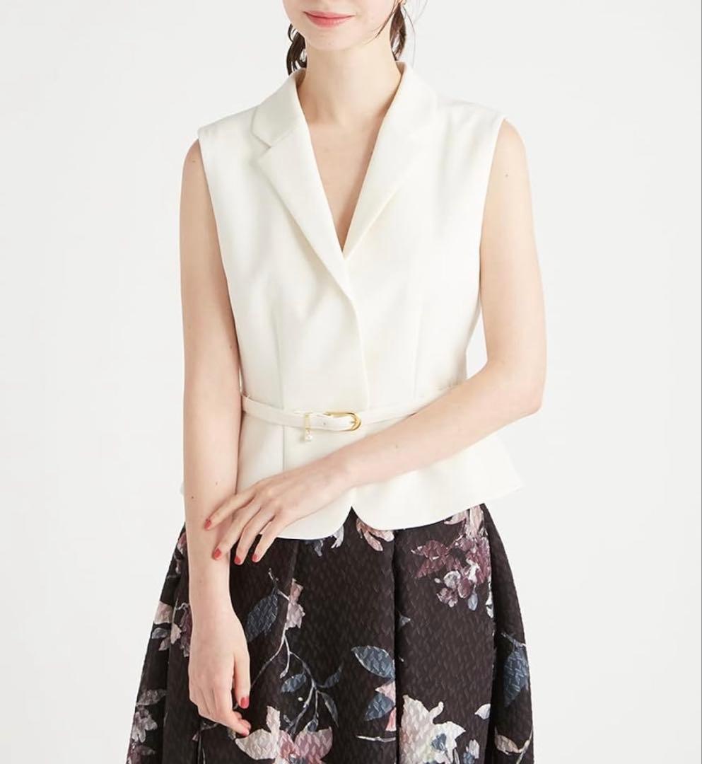 CELFORD セルフォード　ペプラムショートジレ　BLK36