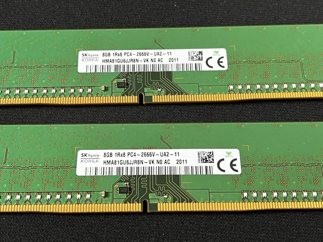 動作確認済 SK Hynix 16GB (8GBx2) DDR4 2666MHz