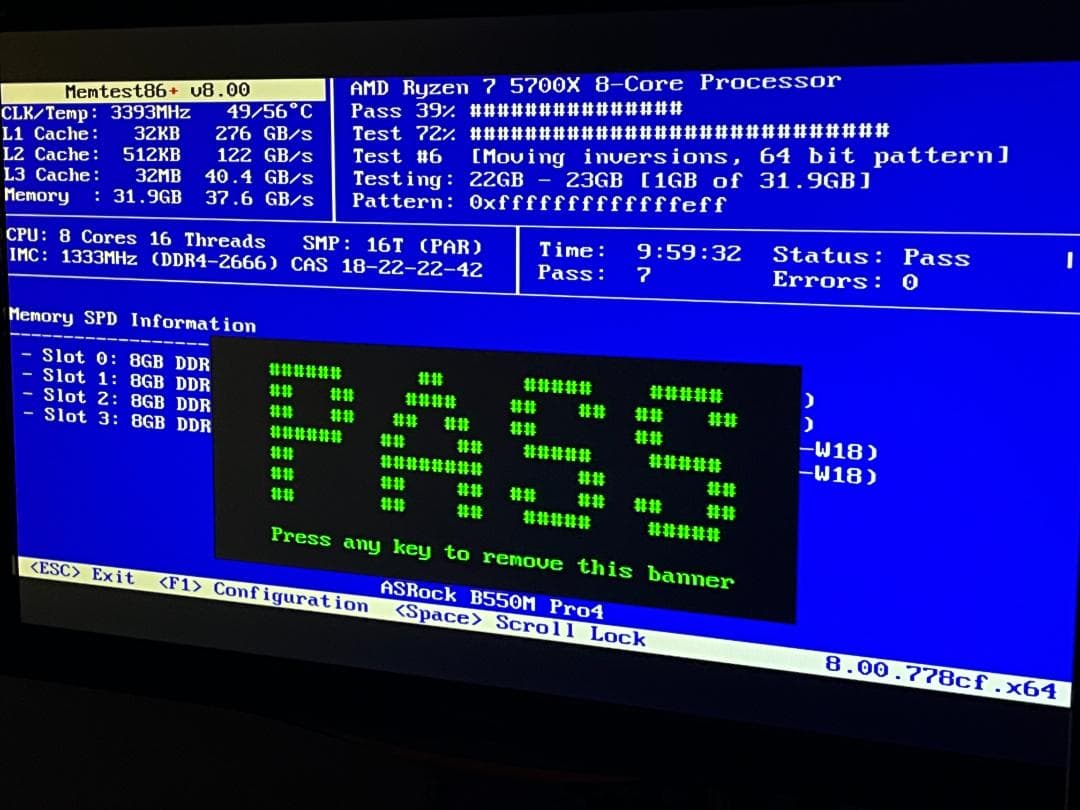 動作確認済 SK Hynix 16GB (8GBx2) DDR4 2666MHz