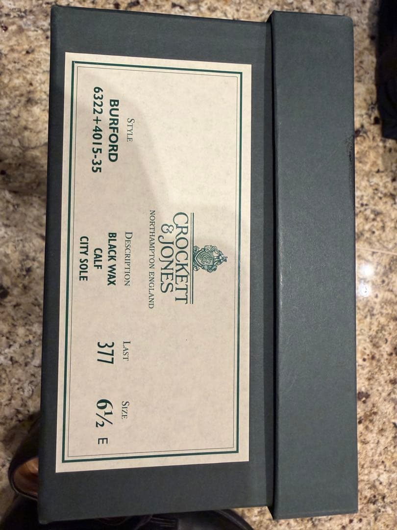 靴 CROCKETT & JONES BURFORD