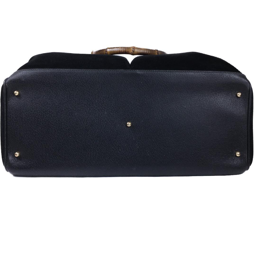 グッチ GUCCI ハンドバッグ バンブー スエード ビジネス バッグ