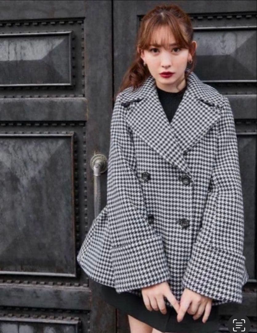 【お値下げ済・美品】Herlipto ウールロングコート 美シルエット 上品