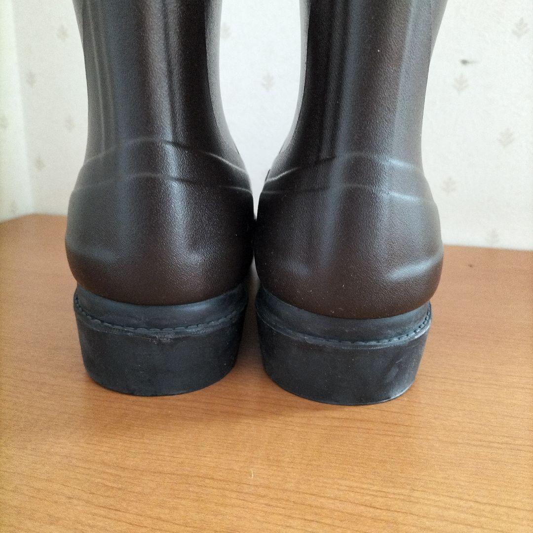 AIGLE ダークブラウン ロングレインブーツ