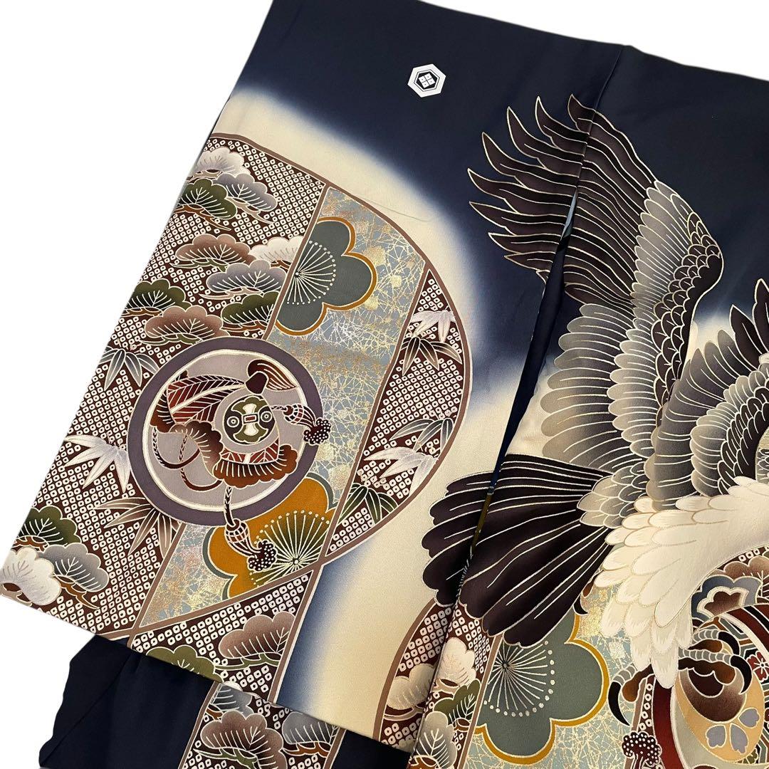 327 お宮参り着物 男の子祝い着産着御祝 着のしめ祝着 七五三 五歳