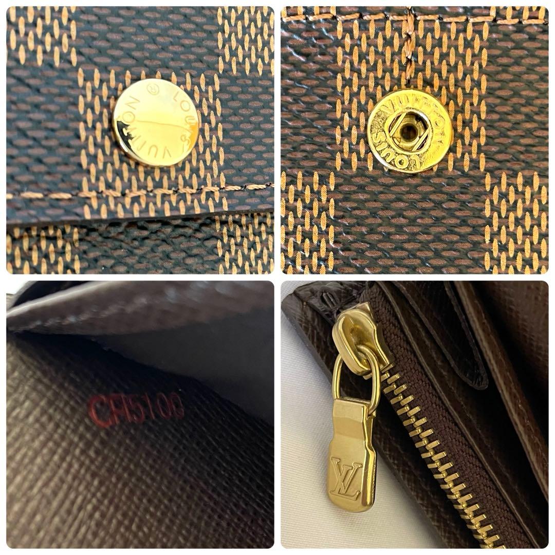 【美品・人気モデル・箱付】Louis Vuitton ダミエ サラ 長財布✨