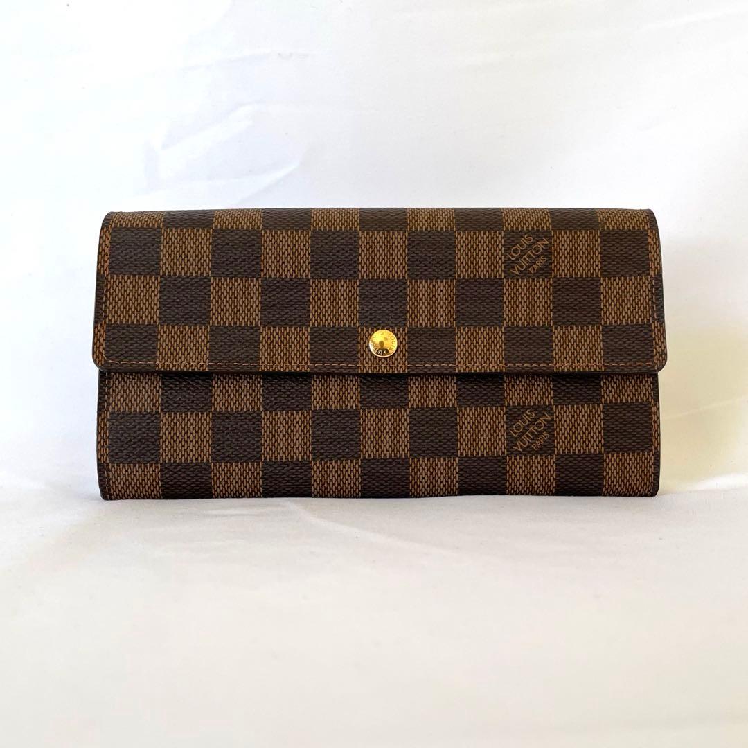 【美品・人気モデル・箱付】Louis Vuitton ダミエ サラ 長財布✨