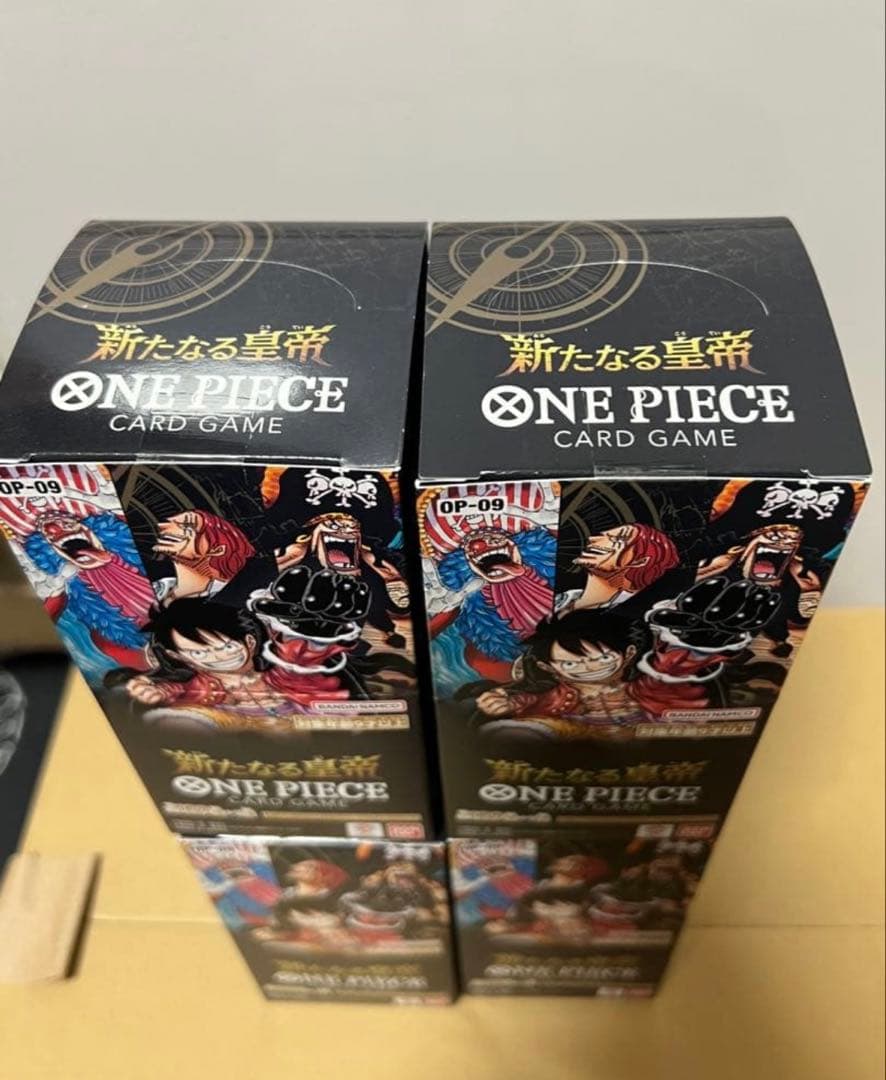 ワンピースカード　新たなる皇帝　BOX 4BOX テープ付き