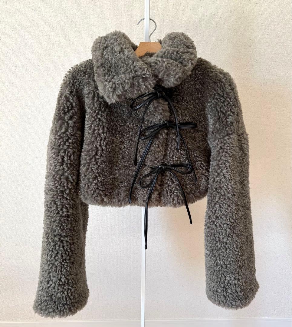 Sorin Synthetic Fur Lace-up Cardigan ソリン