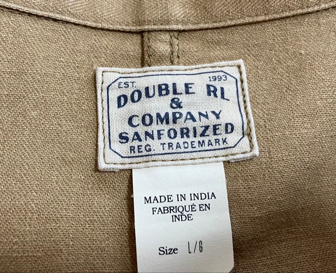 【激レア】RRL リネンコットン チョアジャケット L カバーオール　22SS