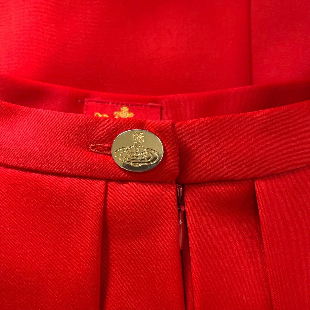 VIVIENNE WESTWOOD 旧赤タグ フロントプリーツ ウールスカート