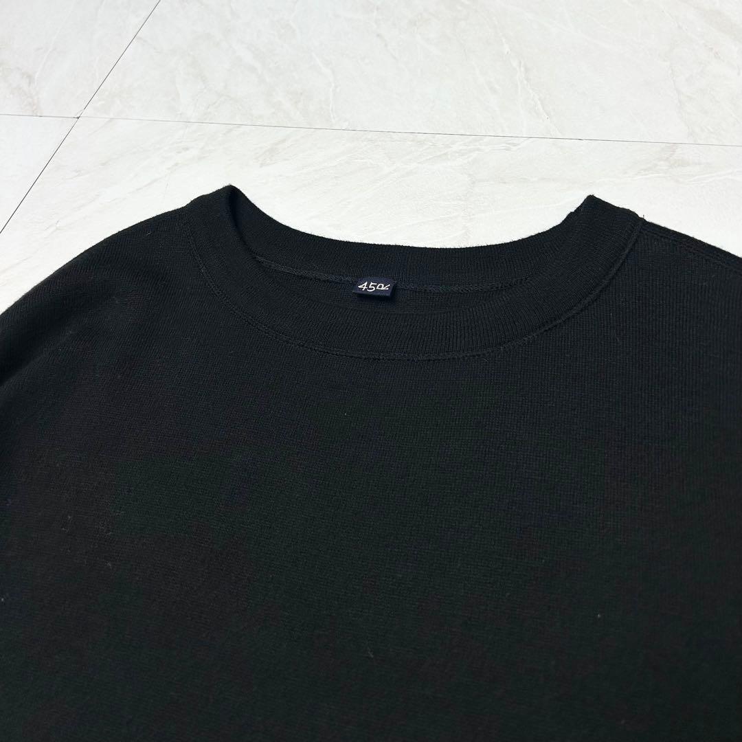 45R スムースのチュニック コットン ワンピース フリー 黒 45rpm