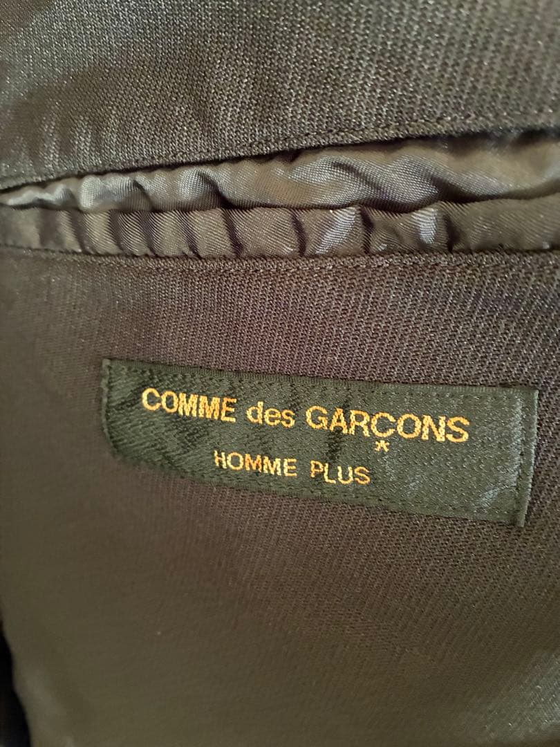 専用！！ノーカラー黒ジャケット オレンジボタン付き