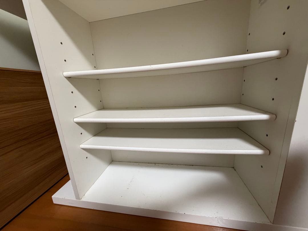 【最終価格】ニトリ　ホワイトカウンターテーブル 収納棚付き 135cm