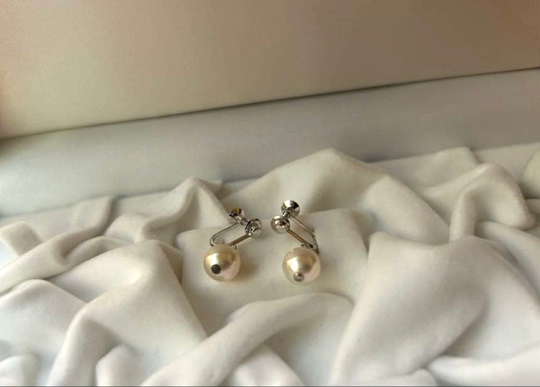 花珠高級本真珠パールネックレスとピアスセット