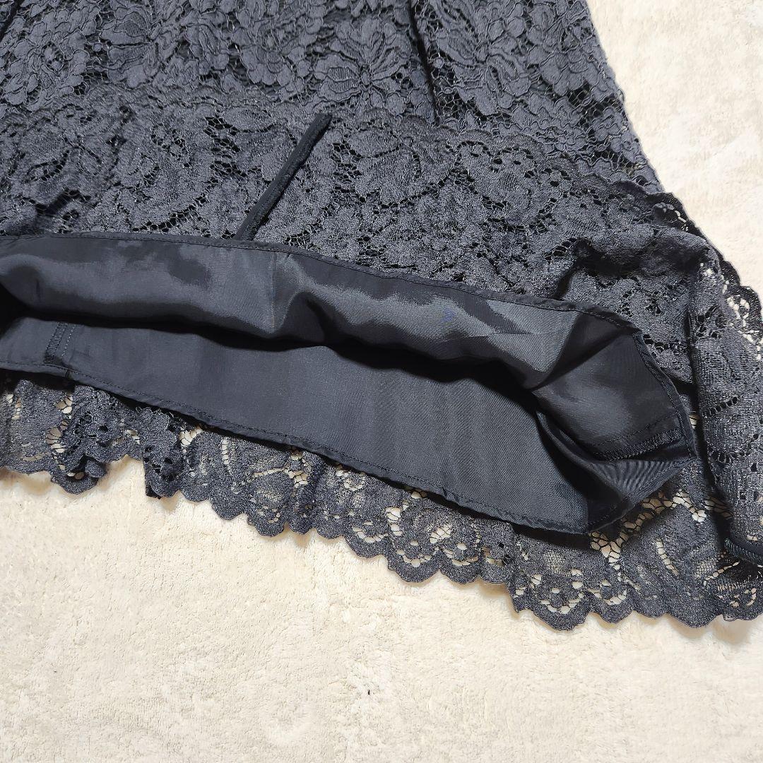 アドーア　クラシックレースワンピース　グレー