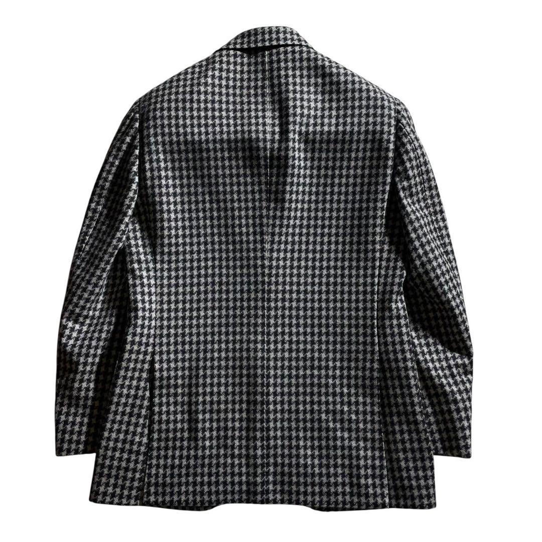 極美品 ビームスエフ BEAMS F ハウンドトゥース ジャケット 46 8R