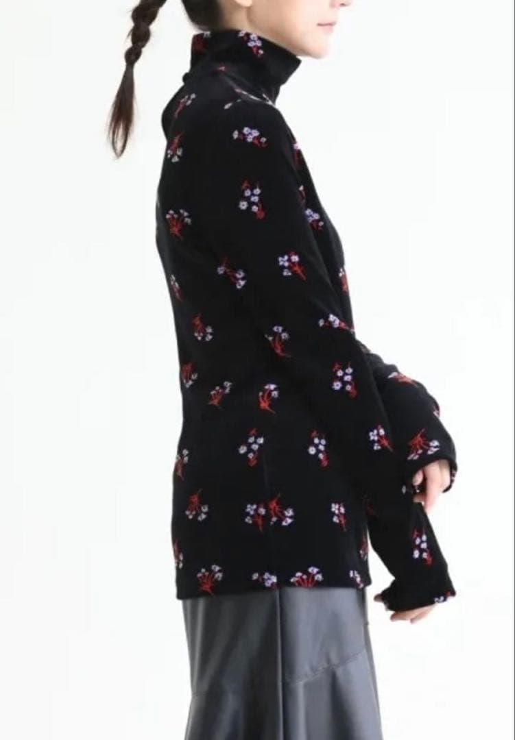 【mame kurogouchi 】Floral Velour Jacquard