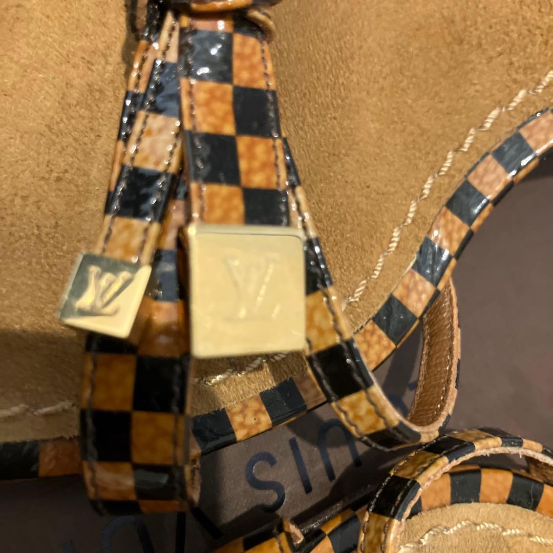 ベヤ♡ルイヴィトン ダミエ ヒール サンダル ミュール 35 1/2