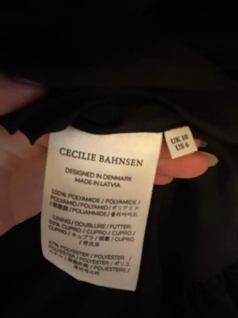 Cecilie Bahnsen ブラック チャミソール ビスチェ