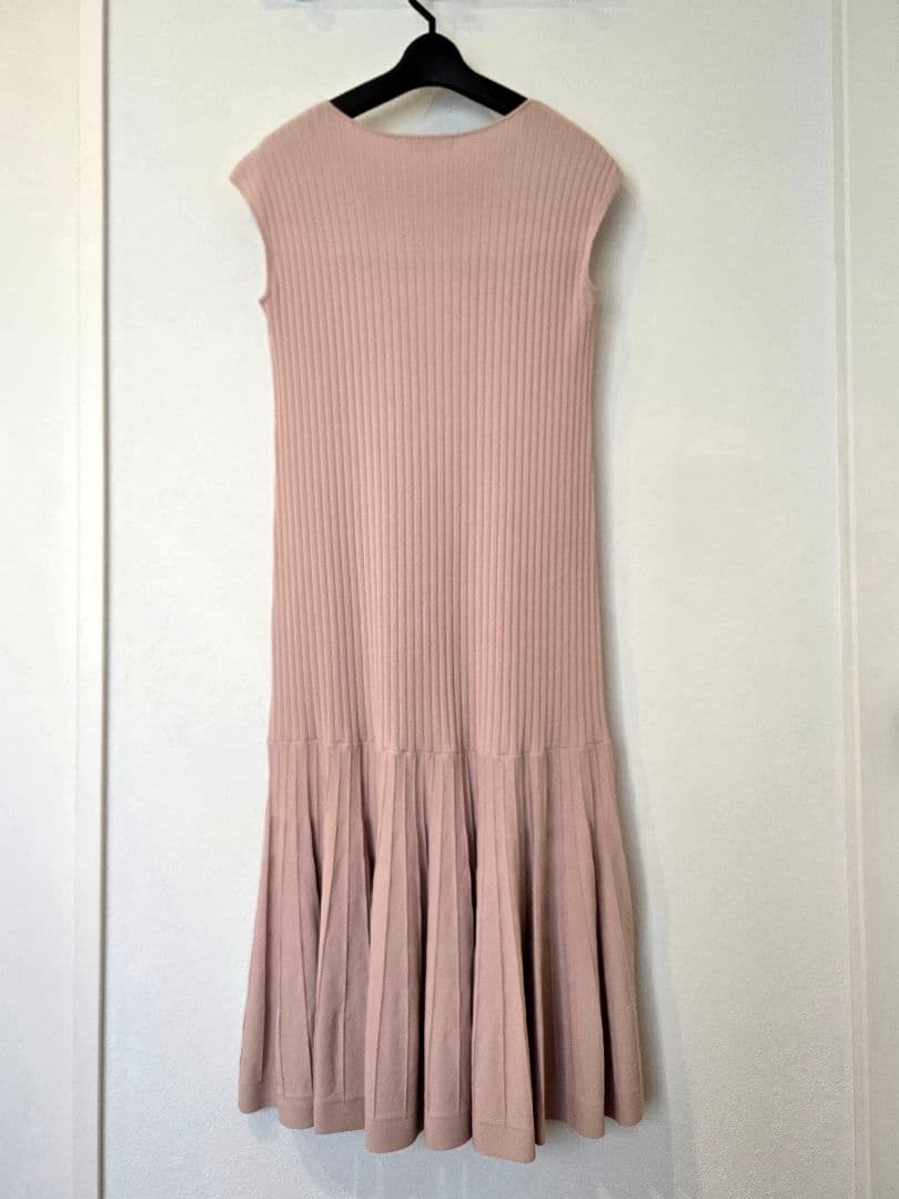 【EPOCA La maglia】 ニットドレス& 花柄シフォンブラウスセット