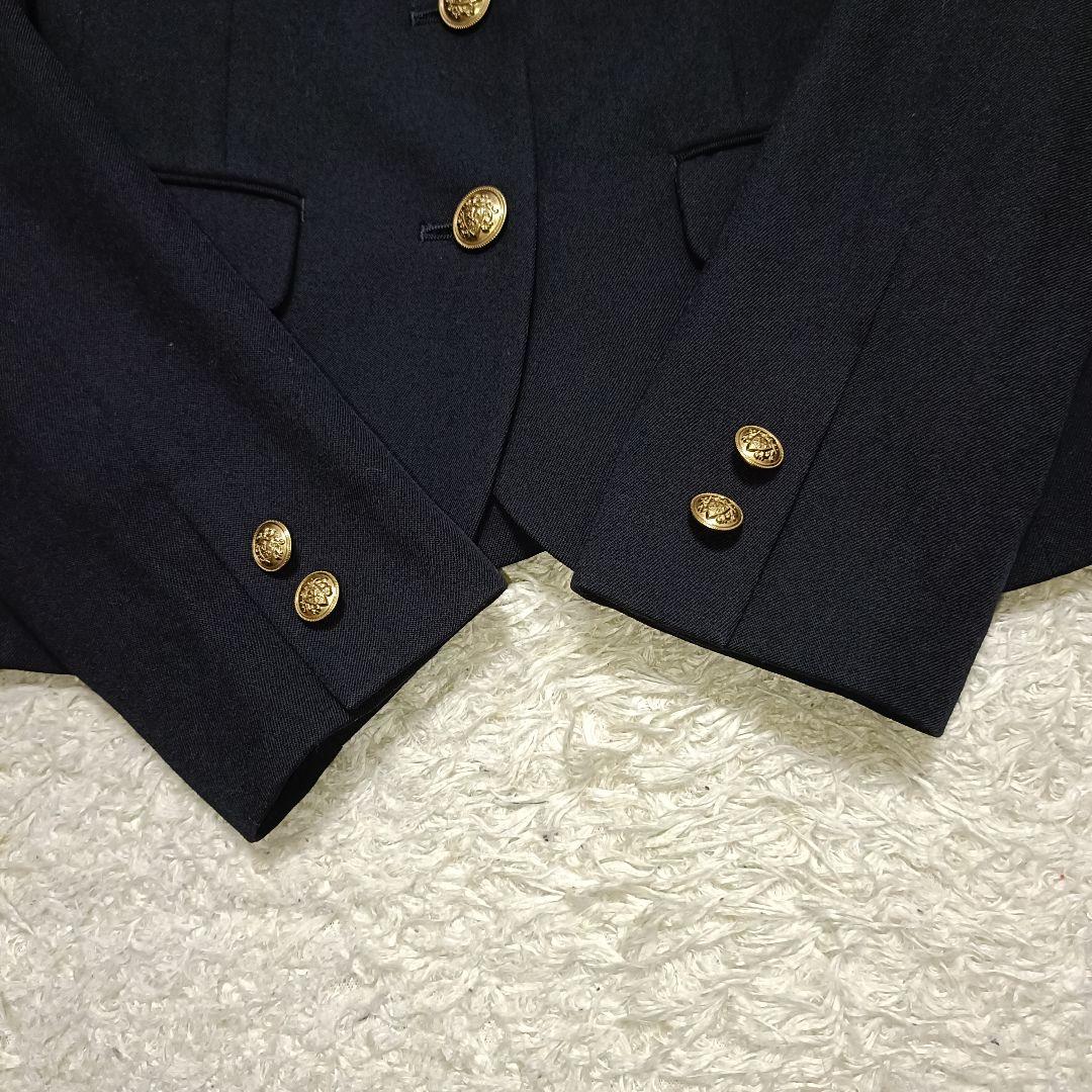 【4点セット】組曲 クミキョク フォーマルスーツ 紺ブレ 金ボタン 卒服 150