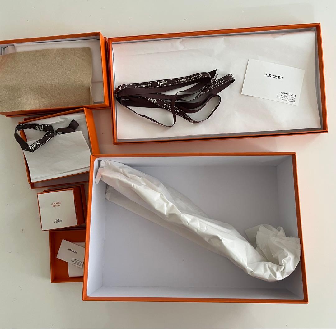 エルメス バーキン40空箱 計7個、紙袋11枚、付属品多数