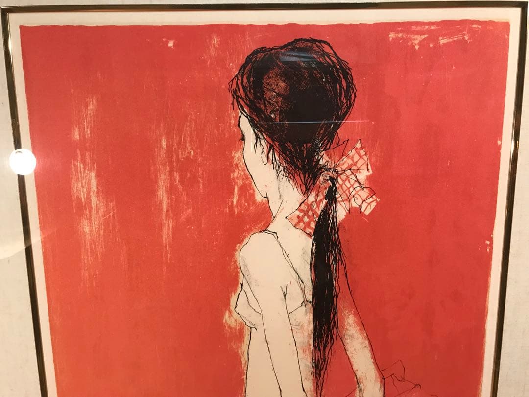 ちろさま専用　ジャンセン「後ろ姿のバレリーナ」　リトグラフ　直筆サイン有り