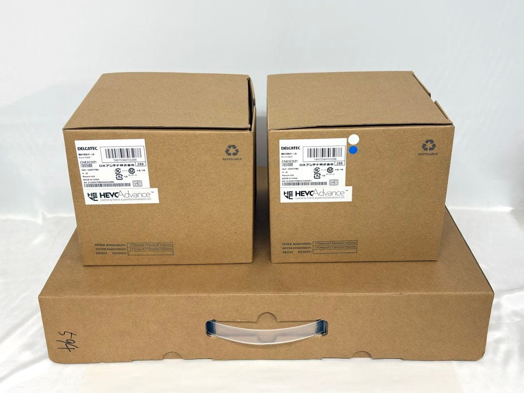 ①DXアンテナ ドーム型ネットワークカメラ ＆ 4ch対応レコーダー