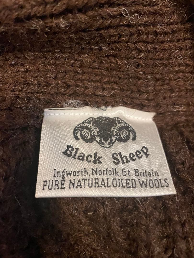 【再値下げ】Black Sheep ショールカラーカーディガン　サイズL 英国製