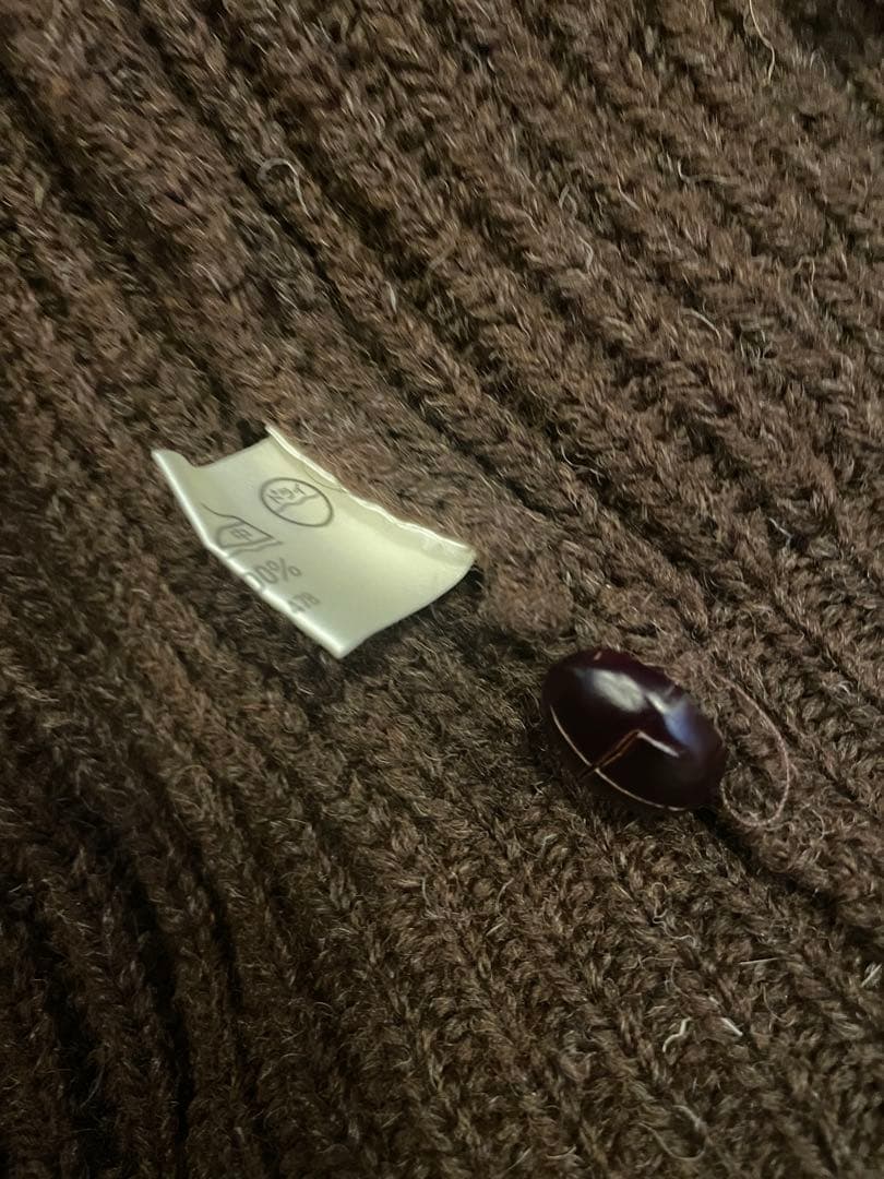 【再値下げ】Black Sheep ショールカラーカーディガン　サイズL 英国製