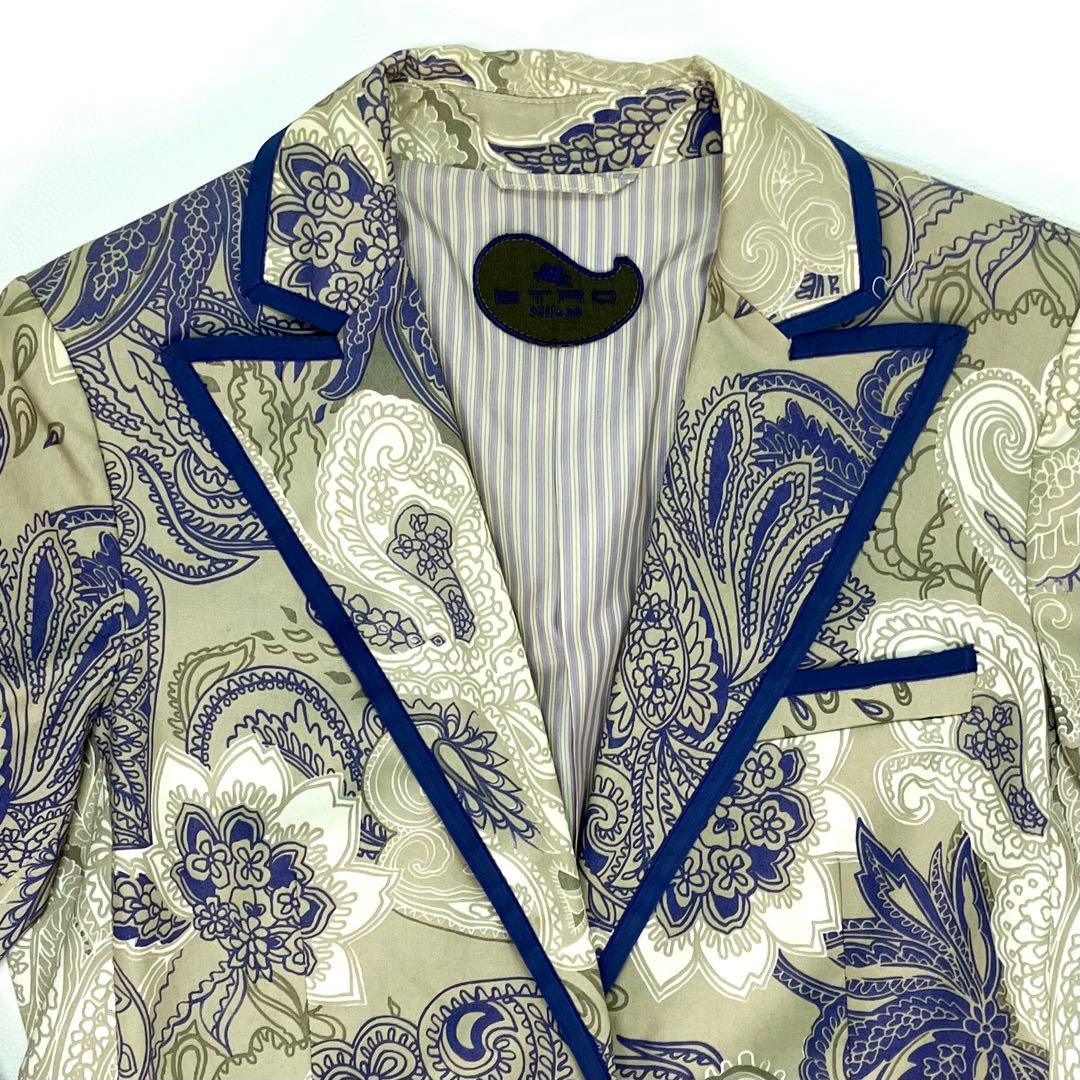 【ド派手】ETRO ペイズリー柄 テーラードジャケット　46 S