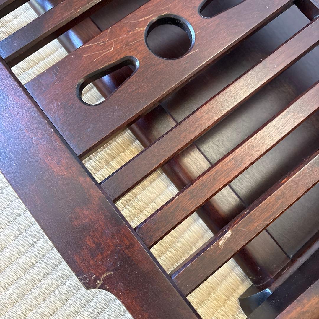 北海道民芸家具　2脚セット　座椅子　折りたたみ　ローチェア　木製　和室