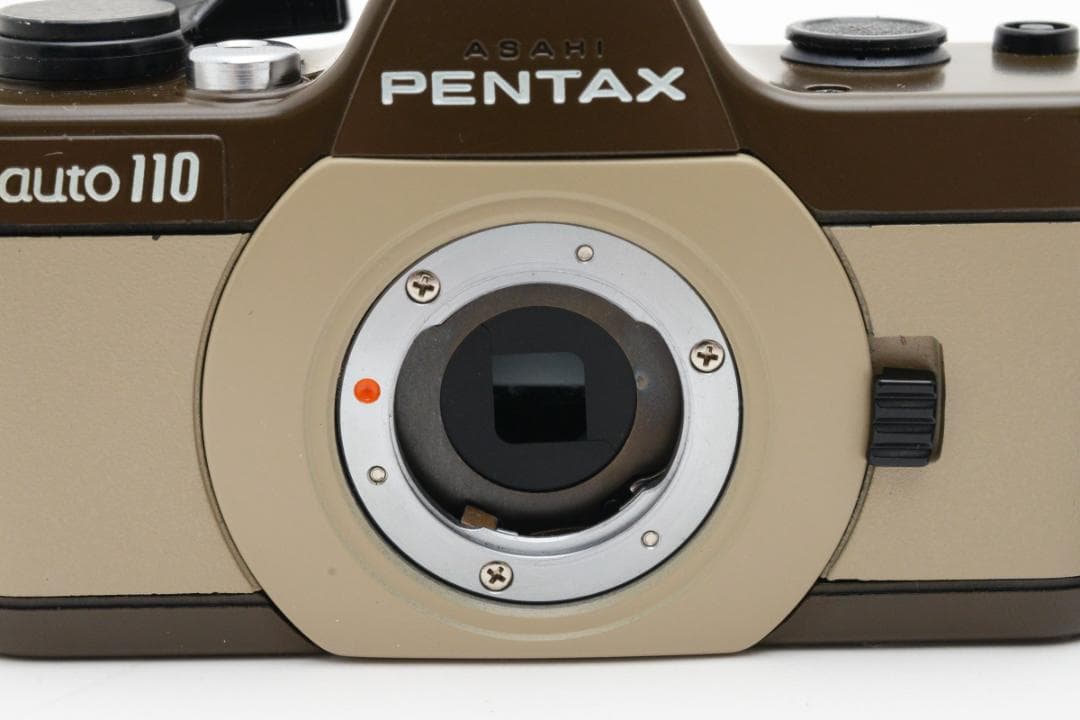 【動作品】レア！PENTAX auto110 マロン/2レンズト 箱フラッシュ付