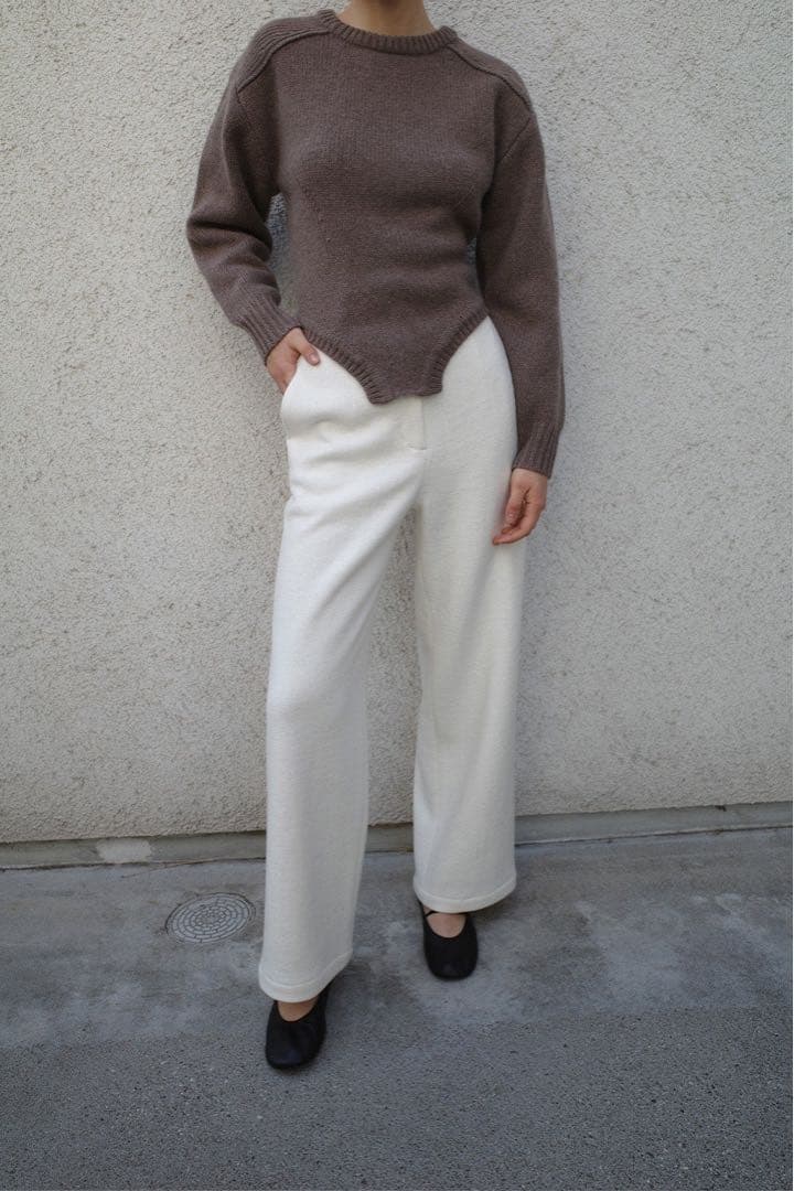 パンツ CLANE HIGH WAIST WIDE PANTS