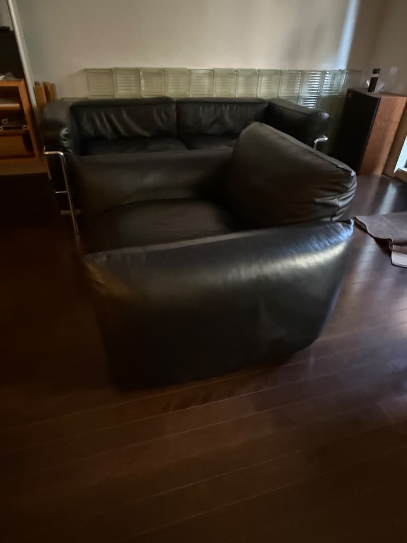 アルフレックス　arflex マレンコソファ　程度良好ブラックレザー定価72万