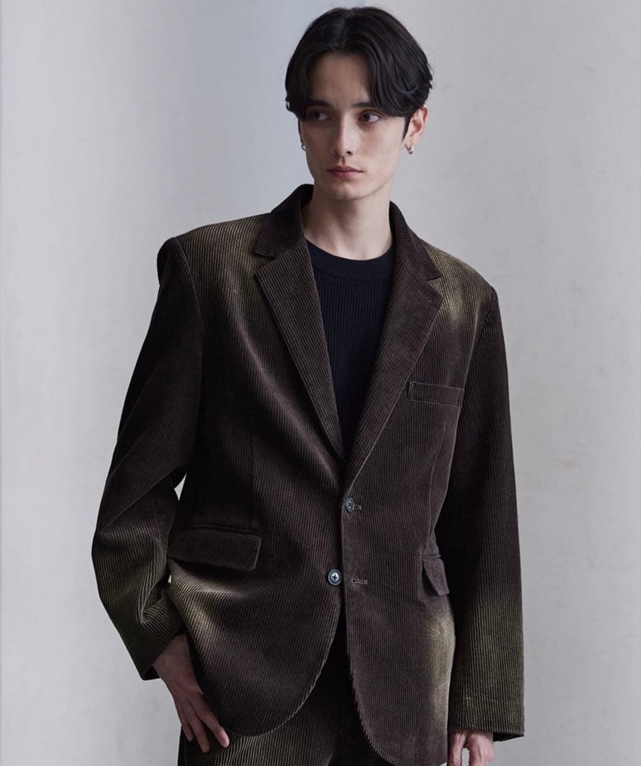 CLEL アンティーク デザイン コーデュロイ テーラード ジャケット S