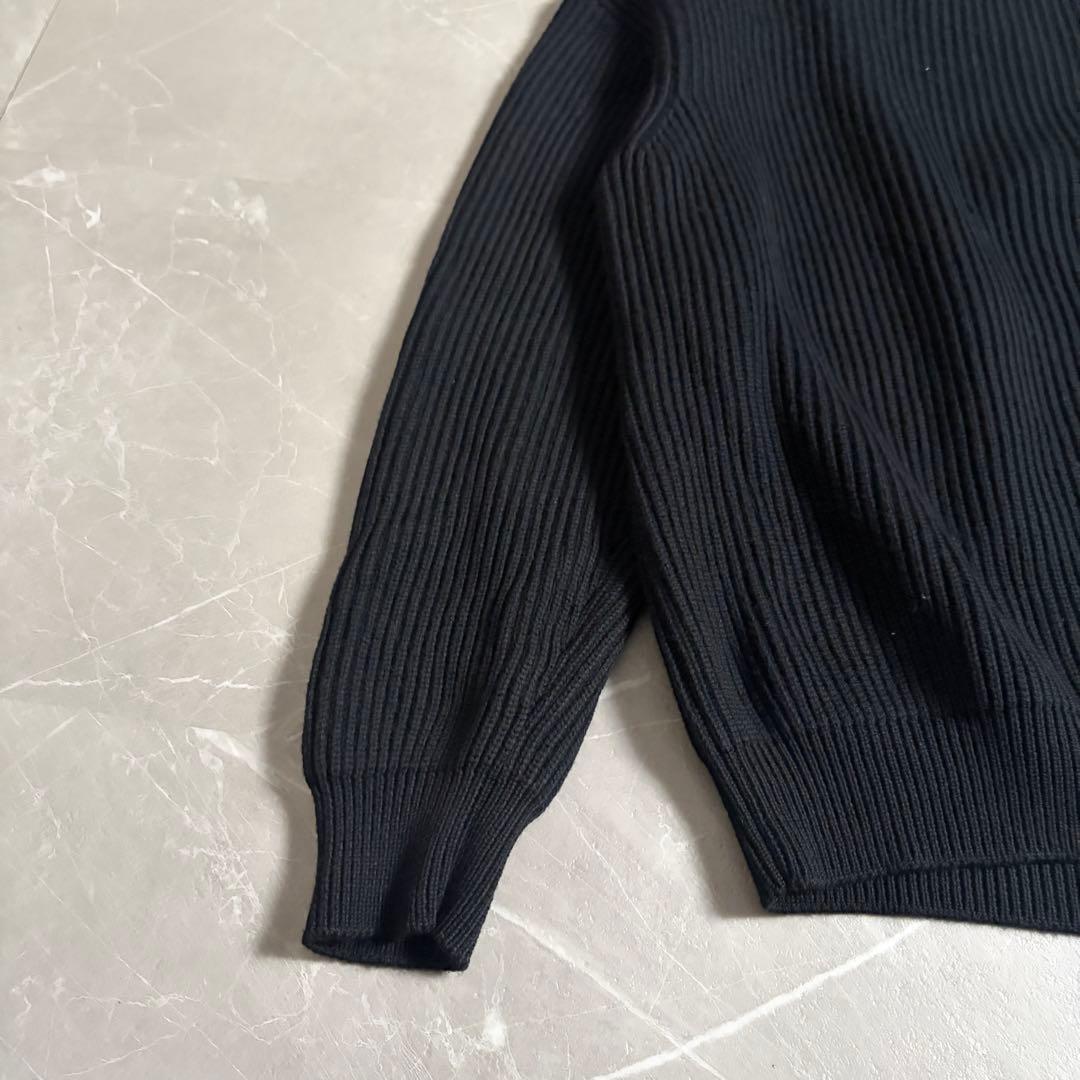 BATONER ブラック ニット　SIGNATURE CREW NECK