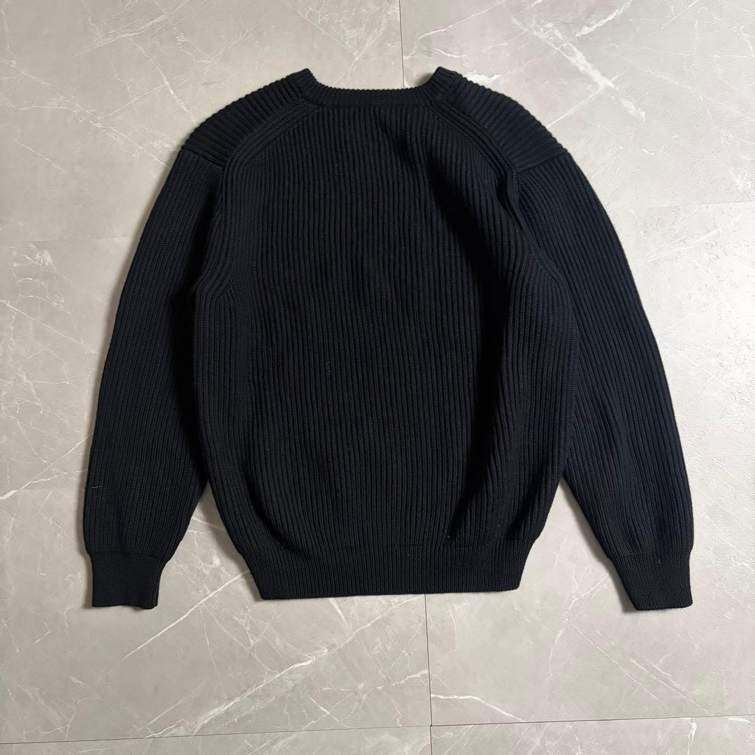 BATONER ブラック ニット　SIGNATURE CREW NECK