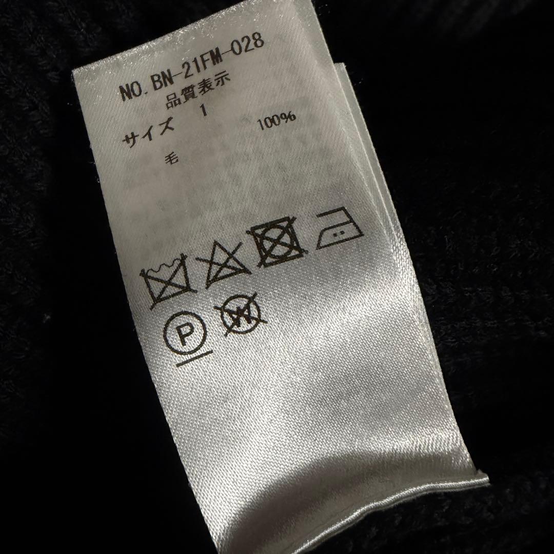 BATONER ブラック ニット　SIGNATURE CREW NECK