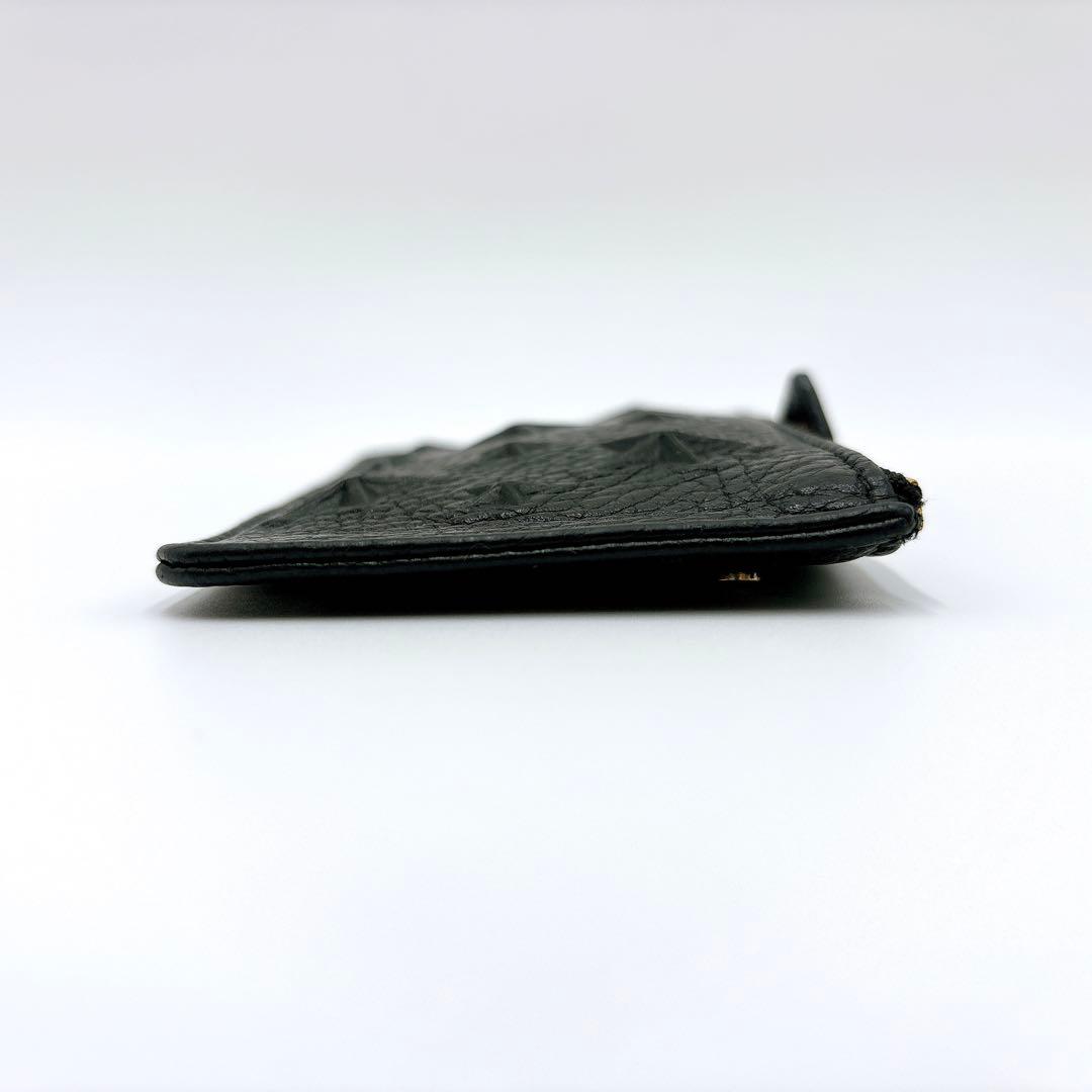 極美品＊ジミーチュウ スターエンボス レザー ケース キーケース ブラック